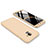 Hard Rigid Plastic Matte Finish Front and Back Cover Case 360 Degrees for Samsung Galaxy J6 (2018) J600F Gold