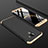 Hard Rigid Plastic Matte Finish Front and Back Cover Case 360 Degrees for Samsung Galaxy J6 (2018) J600F Gold and Black