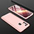 Hard Rigid Plastic Matte Finish Front and Back Cover Case 360 Degrees for Samsung Galaxy M21s Rose Gold