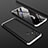 Hard Rigid Plastic Matte Finish Front and Back Cover Case 360 Degrees for Samsung Galaxy M31 Prime Edition Silver and Black