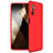 Hard Rigid Plastic Matte Finish Front and Back Cover Case 360 Degrees for Samsung Galaxy M52 5G Red