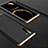 Hard Rigid Plastic Matte Finish Front and Back Cover Case 360 Degrees for Samsung Galaxy Note 10 5G Gold and Black
