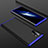 Hard Rigid Plastic Matte Finish Front and Back Cover Case 360 Degrees for Samsung Galaxy Note 10 Plus Blue and Black