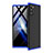 Hard Rigid Plastic Matte Finish Front and Back Cover Case 360 Degrees for Samsung Galaxy Note 20 5G Blue and Black