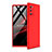 Hard Rigid Plastic Matte Finish Front and Back Cover Case 360 Degrees for Samsung Galaxy Note 20 5G Red