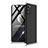 Hard Rigid Plastic Matte Finish Front and Back Cover Case 360 Degrees for Samsung Galaxy Note 20 5G Silver and Black