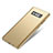 Hard Rigid Plastic Matte Finish Front and Back Cover Case 360 Degrees for Samsung Galaxy Note 8 Gold