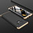Hard Rigid Plastic Matte Finish Front and Back Cover Case 360 Degrees for Samsung Galaxy Note 9 Gold and Black