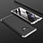 Hard Rigid Plastic Matte Finish Front and Back Cover Case 360 Degrees for Samsung Galaxy Note 9 Silver and Black