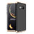 Hard Rigid Plastic Matte Finish Front and Back Cover Case 360 Degrees for Samsung Galaxy S10e Gold and Black
