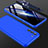 Hard Rigid Plastic Matte Finish Front and Back Cover Case 360 Degrees for Samsung Galaxy S23 5G Blue