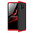 Hard Rigid Plastic Matte Finish Front and Back Cover Case 360 Degrees for Xiaomi Mi 10i 5G Red and Black