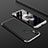 Hard Rigid Plastic Matte Finish Front and Back Cover Case 360 Degrees for Xiaomi Mi 6X Silver and Black