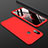 Hard Rigid Plastic Matte Finish Front and Back Cover Case 360 Degrees for Xiaomi Mi 8 Red