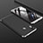 Hard Rigid Plastic Matte Finish Front and Back Cover Case 360 Degrees for Xiaomi Mi Max 3 Silver and Black