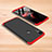 Hard Rigid Plastic Matte Finish Front and Back Cover Case 360 Degrees for Xiaomi Mi Play 4G Red and Black