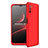 Hard Rigid Plastic Matte Finish Front and Back Cover Case 360 Degrees for Xiaomi Poco M3 Red