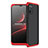 Hard Rigid Plastic Matte Finish Front and Back Cover Case 360 Degrees for Xiaomi Poco M3 Red and Black