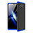 Hard Rigid Plastic Matte Finish Front and Back Cover Case 360 Degrees for Xiaomi Poco X3 Pro Blue and Black