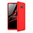 Hard Rigid Plastic Matte Finish Front and Back Cover Case 360 Degrees for Xiaomi Poco X3 Pro Red