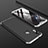 Hard Rigid Plastic Matte Finish Front and Back Cover Case 360 Degrees for Xiaomi Redmi 6 Pro Silver and Black