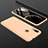 Hard Rigid Plastic Matte Finish Front and Back Cover Case 360 Degrees for Xiaomi Redmi 7 Gold
