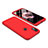 Hard Rigid Plastic Matte Finish Front and Back Cover Case 360 Degrees for Xiaomi Redmi Note 5 AI Dual Camera Red