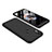 Hard Rigid Plastic Matte Finish Front and Back Cover Case 360 Degrees for Xiaomi Redmi Note 5 Black