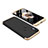 Hard Rigid Plastic Matte Finish Front and Back Cover Case 360 Degrees for Xiaomi Redmi Note 5 Gold and Black