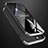 Hard Rigid Plastic Matte Finish Front and Back Cover Case 360 Degrees M01 for Apple iPhone 13 Mini Silver and Black
