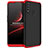 Hard Rigid Plastic Matte Finish Front and Back Cover Case 360 Degrees M01 for Oppo A8 Red and Black