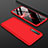 Hard Rigid Plastic Matte Finish Front and Back Cover Case 360 Degrees M01 for Oppo K5 Red