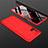 Hard Rigid Plastic Matte Finish Front and Back Cover Case 360 Degrees M01 for Samsung Galaxy M51 Red