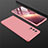 Hard Rigid Plastic Matte Finish Front and Back Cover Case 360 Degrees M01 for Samsung Galaxy Note 20 5G Rose Gold