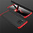 Hard Rigid Plastic Matte Finish Front and Back Cover Case 360 Degrees M01 for Xiaomi Mi 10i 5G Red and Black