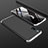 Hard Rigid Plastic Matte Finish Front and Back Cover Case 360 Degrees M01 for Xiaomi Mi 9 Pro Silver and Black
