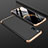 Hard Rigid Plastic Matte Finish Front and Back Cover Case 360 Degrees M01 for Xiaomi Mi 9 SE Gold and Black