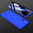 Hard Rigid Plastic Matte Finish Front and Back Cover Case 360 Degrees M01 for Xiaomi Poco M3 Blue