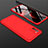 Hard Rigid Plastic Matte Finish Front and Back Cover Case 360 Degrees M01 for Xiaomi Poco M3 Red