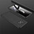 Hard Rigid Plastic Matte Finish Front and Back Cover Case 360 Degrees M01 for Xiaomi Poco X3 Black