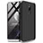 Hard Rigid Plastic Matte Finish Front and Back Cover Case 360 Degrees M01 for Xiaomi Redmi 8 Silver and Black