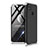 Hard Rigid Plastic Matte Finish Front and Back Cover Case 360 Degrees M01 for Xiaomi Redmi 9C Silver and Black