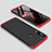 Hard Rigid Plastic Matte Finish Front and Back Cover Case 360 Degrees M01 for Xiaomi Redmi Note 8 (2021) Red and Black