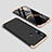 Hard Rigid Plastic Matte Finish Front and Back Cover Case 360 Degrees M01 for Xiaomi Redmi Note 8 Gold and Black