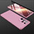 Hard Rigid Plastic Matte Finish Front and Back Cover Case 360 Degrees M02 for Samsung Galaxy S22 Ultra 5G Rose Gold