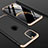 Hard Rigid Plastic Matte Finish Front and Back Cover Case 360 Degrees P01 for Apple iPhone 11 Pro Gold and Black