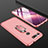 Hard Rigid Plastic Matte Finish Front and Back Cover Case 360 Degrees P01 for Huawei Honor V20 Rose Gold
