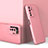 Hard Rigid Plastic Matte Finish Front and Back Cover Case 360 Degrees P01 for Huawei Nova 7 SE 5G Rose Gold
