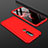 Hard Rigid Plastic Matte Finish Front and Back Cover Case 360 Degrees P01 for Nokia X6 Red