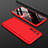 Hard Rigid Plastic Matte Finish Front and Back Cover Case 360 Degrees P01 for Realme X50 Pro 5G Red